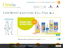 Tablet Screenshot of orteo.fr